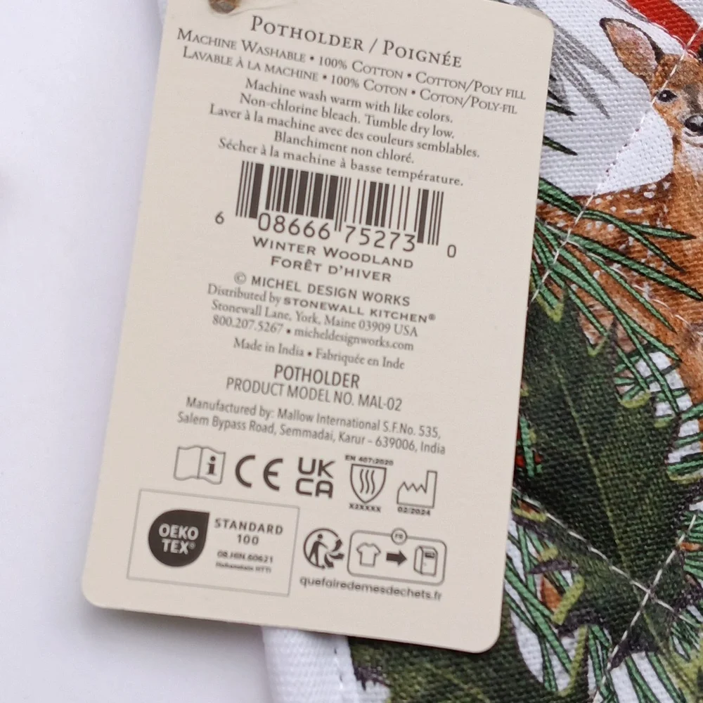 Michel Design Works by Stonewall Kitchen Winter Woodland Dish Towel & Potholder